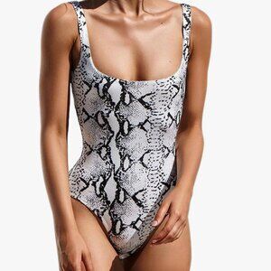 Snakeskin One Piece Swimsuit